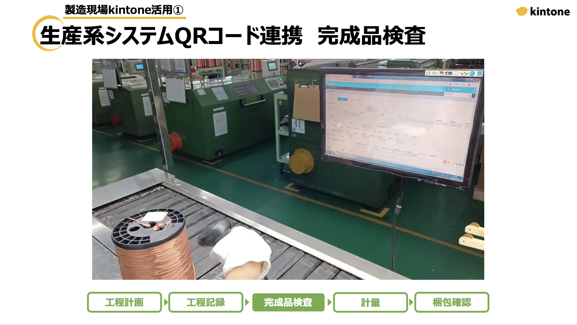 生産系システムQRコード連携 完成品検査