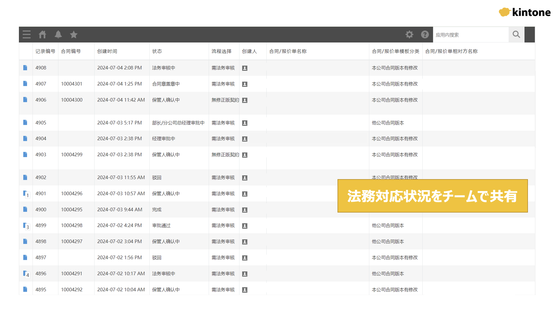 契約書管理アプリ